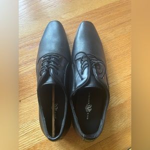 New Rock Republic Men's Balden Black Oxford Dress Laced Shoes  Size 7.5